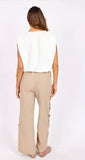 Khaki Button Pants