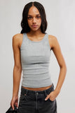 Free People Night Shine Tank Heather Grey