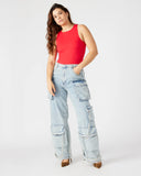 Steve Madden Nico Bodysuit Red