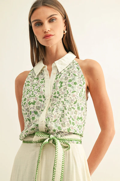 Green Multi Floral Shirt