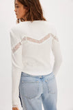 Free People Lets Party Cardi Clean Ivory