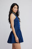 Free People Clean Break Denim Mini Night Wash