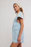 Free People Free Fall Denim Romper Water