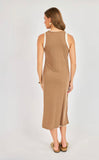 Mocha Oatmeal Layered Tank Dress