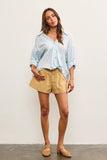 Ice Blue Knotted Top