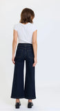 DAZE Valley Girl High Rise Patch Pocket Wide Ankle Rinse