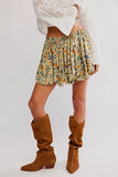 Free People Third Charm Printed Mini Green Combo