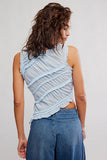 Free People Pink Sands Smocked Top Dew Shine