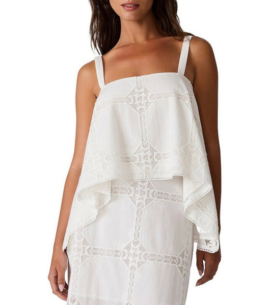 Steve Madden Ainslee Top in Eyelet Antique