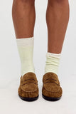 Free People Nordic Knit Sock Pack Lime Cream