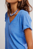 Free People Take  2 Tee Cornflower