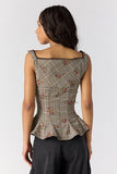 Free People Jolie Corset Black Combo