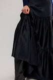 Free People Juliette Satin Maxi Black