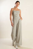 Light Grey Knit Jumpsuit