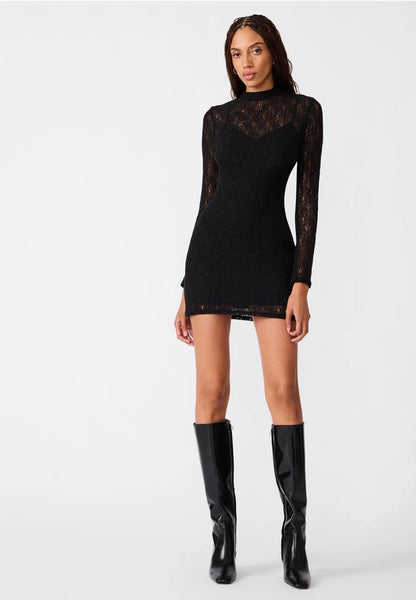 Steve Madden Vivenne Mini Dress Black