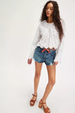 Free People Now or Never Denim Short Sunsational