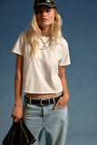 Free People Atlas Crew Tee Clean Ivory