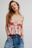 Free People Tillie Top Pink Combo