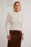 Free People Even After Pullover Almond Milk Heather