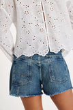 Free People Now or Never Denim Short Sunsational