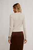 Free People Even After Pullover Almond Milk Heather