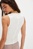 Free People Jamie Henley Tank Clean Ivory