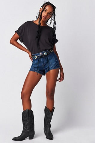 Free People Nina Tee Black
