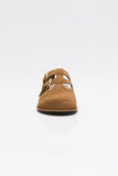 Free People Shoreditch Buckle Mule Camel Suede