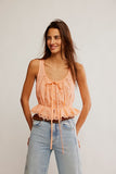 Free People Alana Lace Tank Spring Mellon