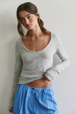 Free People Siren Long Sleeve Heather Grey