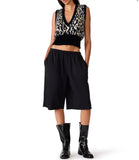 Steve Madden Mila Sweater Vest Leopard