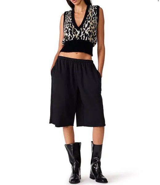 Steve Madden Mila Sweater Vest Leopard