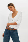Free People High Line Tee Ivory