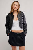 Free People Riverfront Vegan Mini Black
