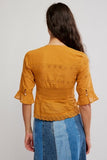 Free People Salone Eyelet Top Bronzer
