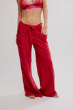 Free People Staycation Lounge Pant Deep Cherry