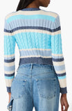 Steve Madden Eviee Sweater Cardigan Blue Multi