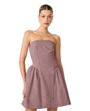 Steve Madden Paulinna Dress Blush Plaid