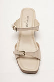 Free People Beck Buckle Clog Sunstone Sand Suede