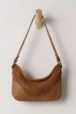 Free People Sindy Leather Shoulder Cognac