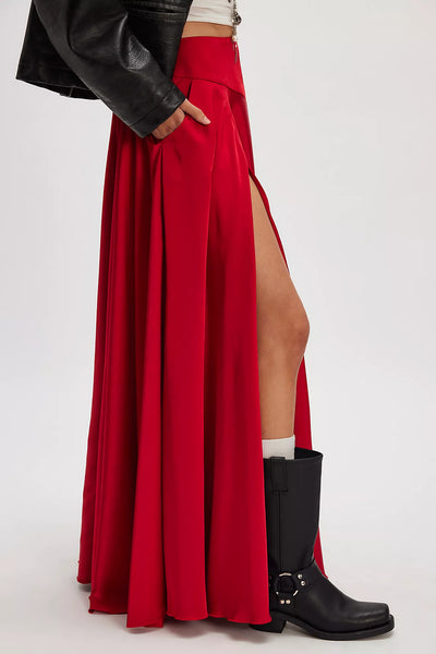 Free People Chilco Maxi Skirt Salsa