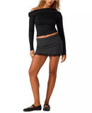Steve Madden Ryder Knit Top Black