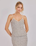 Silver Sequin Cami Top