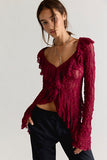 Free People Laney Cardi Cabernet