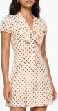 Cream Oak Blowing Kisses Mini Dress