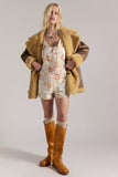Free People Ziggy Printed Shortall Sun Drenched Combo