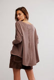 Free People Latte Blues Thermal Solid Leafless Tree