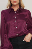 Burgundy LS Top Jewel Buttons