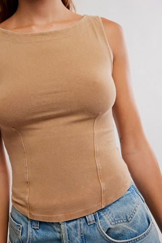 Free People Iconic Tank Tannin