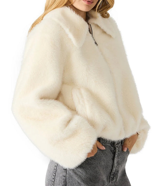 Steve Madden Evanie Coat Cream